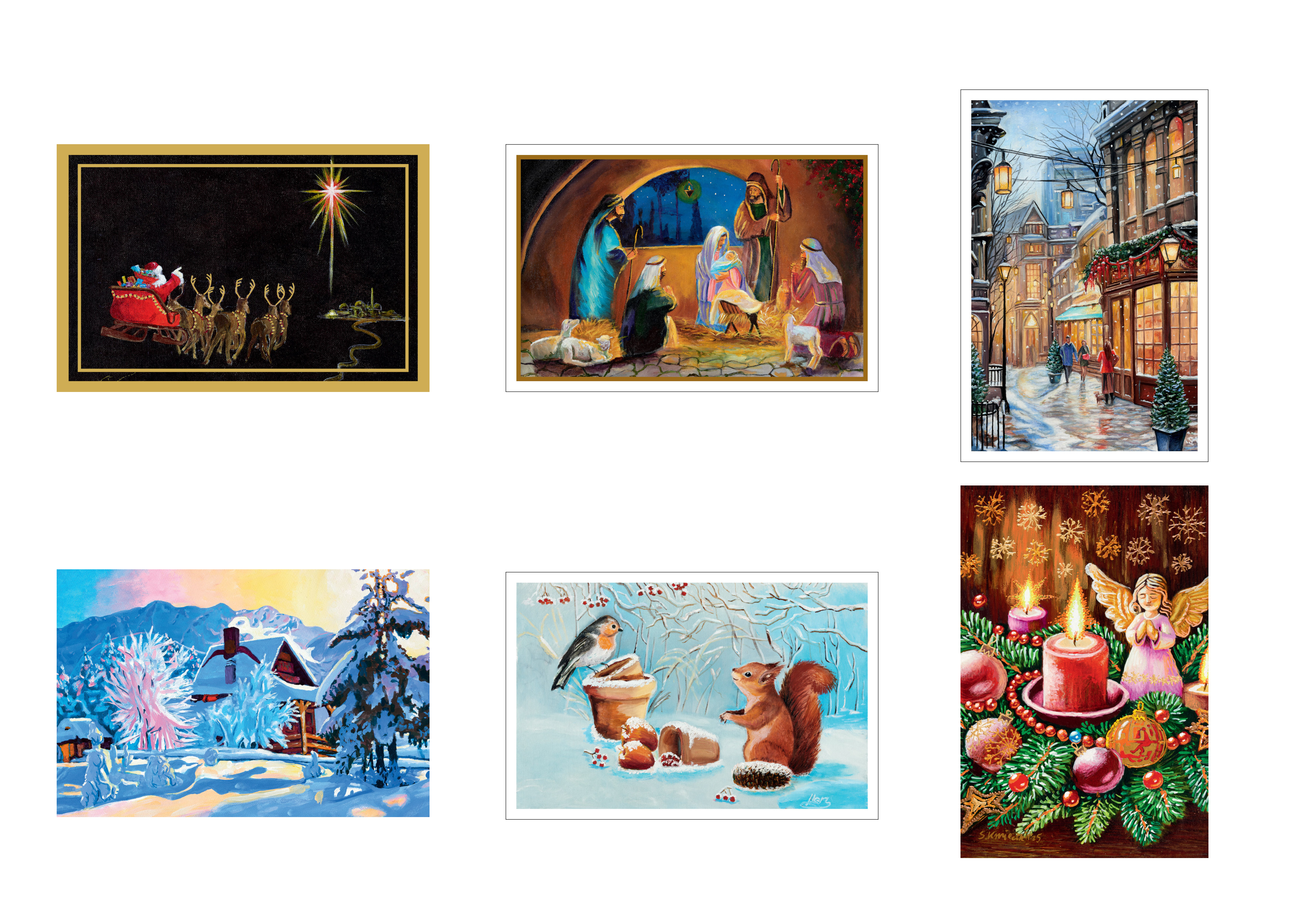 Weihnachtskarten-Set 2