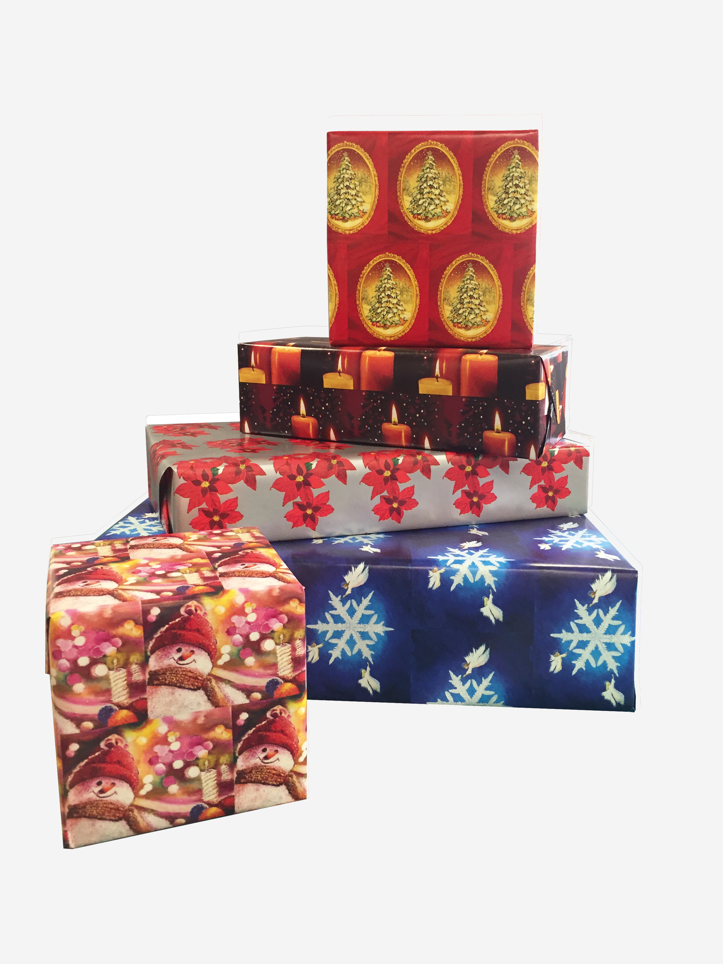 Geschenkpapier mit Weihnachtsmotiven Geschenkpapier mit Weihnachtsmotiven