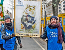 Bild Mit mundgemaltem Hamster für Naturschutz alt tag of image