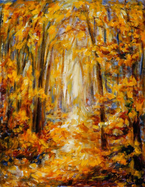 Bild Licht im Herbstwald
