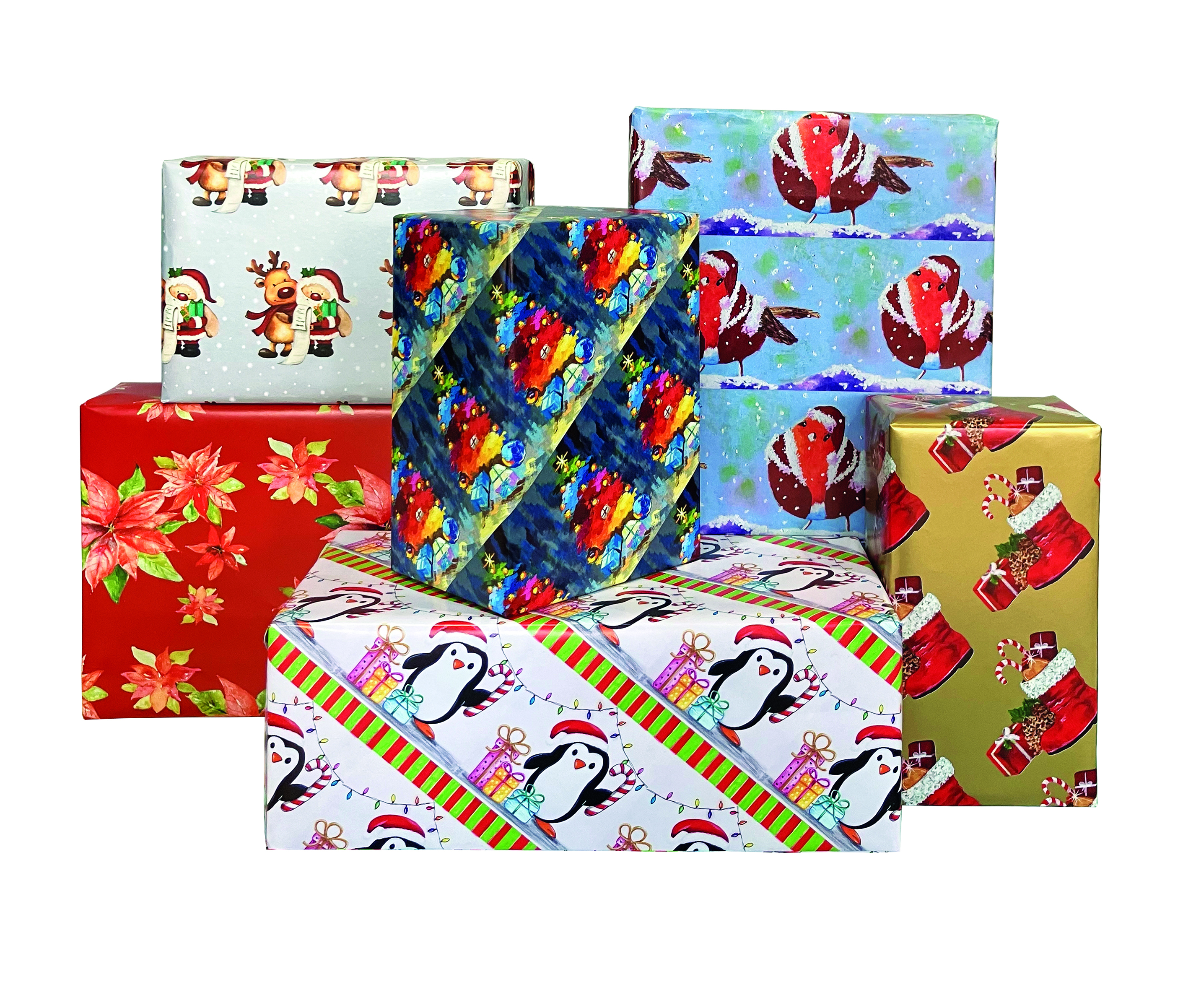 Geschenkpapier mit Weihnachtsmotiven (2545)