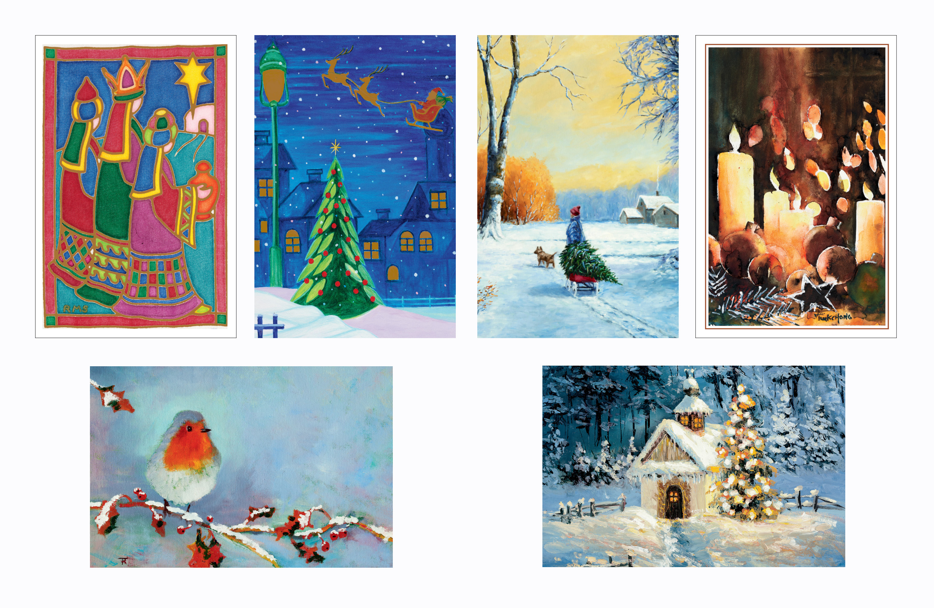 Weihnachtskarten-Set 2  